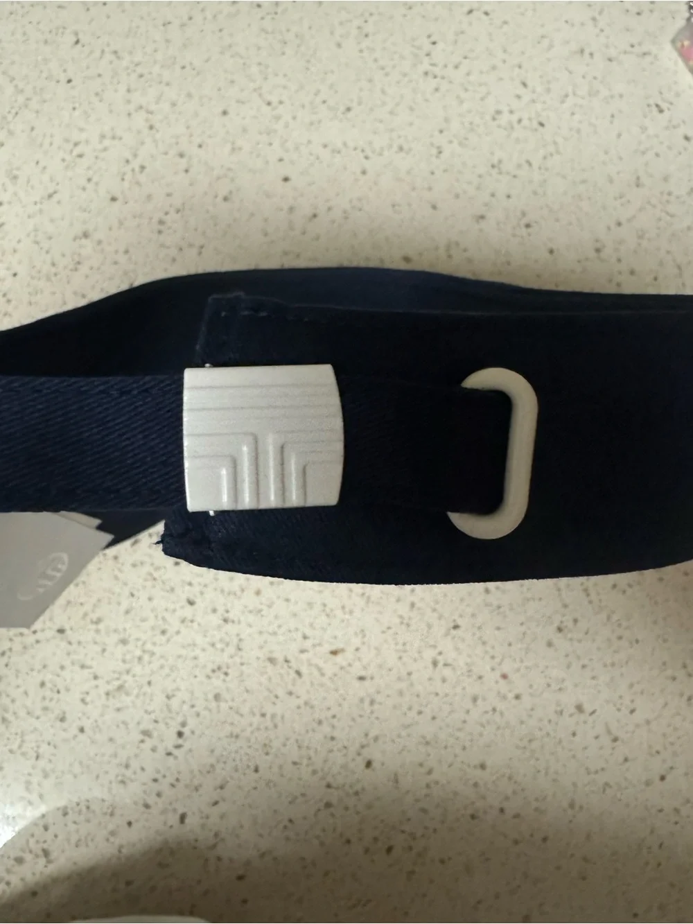 Tory Burch Navy Blue Logo Visor